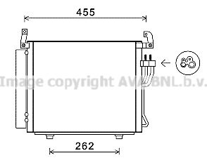 AVA QUALITY COOLING Kondensators, Gaisa kond. sistēma HY5241D